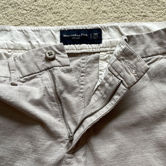 Abercrombie & Fitch Shorts Abercrombie Fitch Plainfront Linenblend